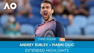 Andrey Rublev v Marin Cilic Extended Highlights (3R) | Australian Open 2022