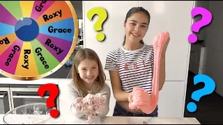 Mystery Slime Wheel Challenge - Who Gets the Ingredient? | Grace's Room