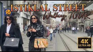 ISTANBUL TURKEY 2024  - GALATA - ISTIKLAL STREET  4K WALKING TOUR - CITY OF HEARTH