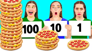 100 Capas De Comida Colorante Desafío por DaRaDa Challenge