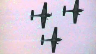 The Blades formation aerobatics team (4 x Extra 300LP aircraft) at sunderland airshow 2011