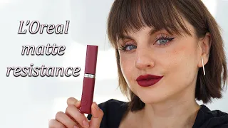 L'Oreal Infallible matte resistance liquid lipsticks swatches
