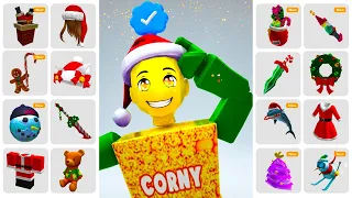 HURRY! GET ALL THESE FREE CHRISTMAS ROBLOX ITEMS NOW!