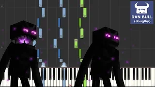 MINECRAFT - ENDERMAN RAP SONG (Piano Tutorial) [Synthesia]