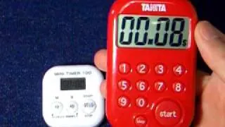 TANITAのキッチンタイマーと、ダイソーの105円タイマーとの比較