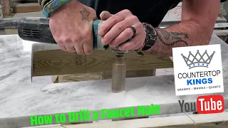 How to Drill a Faucet Hole! Diamond Bits