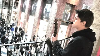 "Dance Monkey" - Street Musician Karsten Belt (Saxophone)