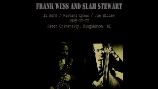 Frank Wess and Slam Stewart - 1985-XX-XX, Hapor University, Binghamton, NY