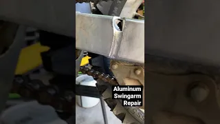 Aluminum Swingarm Repair with the Miller Multimatic 220