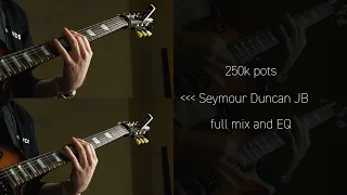 Seymour Duncan JB vs Bare Knuckle Rebel Yell pickup comparison