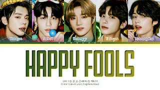 TXT Happy Fools (TOMORROW X TOGETHER Ver.) Lyrics (Color Coded Lyrics)