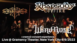 Rhapsody of Fire Wind Rose Seven Kingdoms LIVE @ Sold Out Gramercy Theater New York City NY 6/9/2023