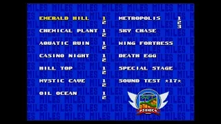 Sonic The Hedgehog 2 cheat for Mega Drive/Genesis - Level Select (with save state for emulators)