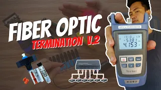 Simple Fiber Optic Cable Termination and Power Testing [Tagalog]