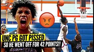 DON'T PISS OFF UNC POINT GUARD CALEB LOVE!! GOES OFF FOR 42 POINTS IN CRAZY COMEBACK GAME!!