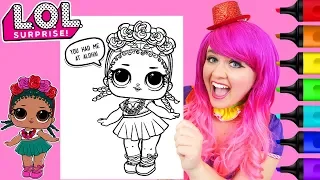 Coloring LOL Surprise Dolls Coconut QT Coloring Page Prismacolor Markers | KiMMi THE CLOWN