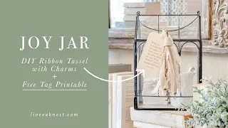 Create A Joy Jar And DIY Shabby Chic Tassel