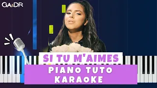 LYNDA - Si tu m'aimes (Piano Cover Tutoriel KARAOKE Paroles) [ Ga&Dr Piano fr Tuto ]