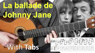 La ballade de Johnny Jane - Serge Gainsbourg - Solo FingerStyle Guitar