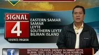 Bagyong Yolanda, lumakas pa at bumilis habang tinutumbok ang Eastern Samar at Leyte