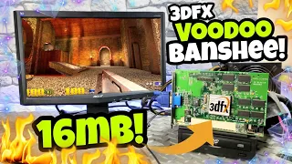 😵 The BEST OLD VIDEO CARD EVER! 3DFX VOODOO BANSHEE 👈😱