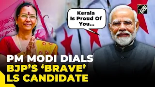 “Kerala is proud of you…” PM Modi lauds BJP candidate TN Sarasu for her bravery against SFI goons