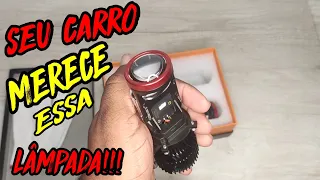 COMO MELHORAR ILUMINAÇÃO DO SEU CARRO / SUPER LED COM MINI PROJETOR