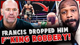 REACTIONS to CONTROVERSIAL Francis Ngannou vs Tyson Fury! MMA Community OUTRAGED + CALL ROBBERY!