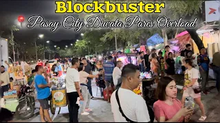 Philippines Pasay City Diwata Pares Overload Blockbuster [4K] Super Long queuing