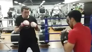 Работа на лапах с мастером спорта России Д.Сандаков🥊