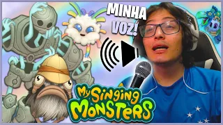 FIZ A MÚSICA DA CABANA SAZONAL COM MINHA VOZ! FICOU MARAVILHOSO! (CONFIA) | My Singing Monsters