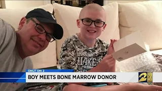 Boy meets bone marrow donor