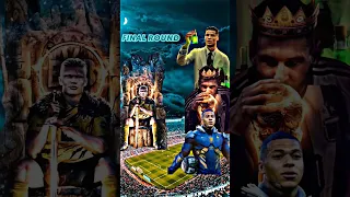 King Haaland VS Animation Attackers 🤩💥(Superhero Mbappe, Chemist Ronaldo, WC King Messi)😈💪🔥