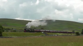 LNER 60103 Flying Scotsman takes twelve over the Long Drag on the Waverley 11/7/21.