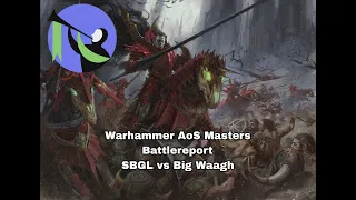 Warhammer Age of Sigmar Masters. Battlereport. Soulblight Gravelords vs Big Waaagh
