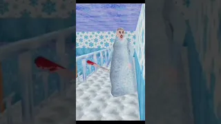 Elsa Granny Jumpscare!!! #shorts #short #elsa #frozen #granny #icescream #gameplay