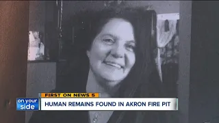 Authorities find human remains in fire pit behind Akron home of missing woman