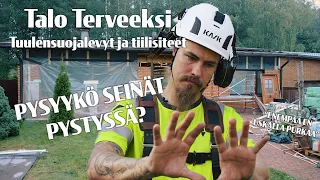 Tuulensuojalevyt ja tiilisiteiden asennus | TALO TERVEEKSI |  (S1E06)