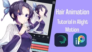 How to Animate A Character Hair in Alight Motion