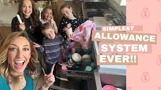 Allowance system for 8 kids! What we pay, chores, teaching kids about money + more! | Jordan Page