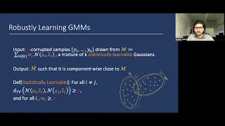 STOC 22 - Robustly Learning Mixtures of k Arbitrary Gaussians