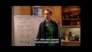 The Big Bang Theory scene Leslie touched Sheldon's board -TR ALTYAZI