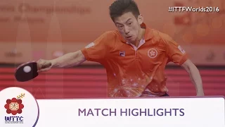 2016 World Championships Highlights: Joo Saehyuk vs Wong Chun Ting