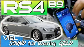 Mehr Sound im Audi RS4 B9 und trotzdem bestehst du jede DB Messung!