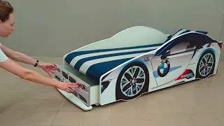 Ліжко-машинка з висувною шухлядою Chado - дитячі меблі