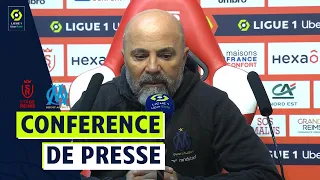 Conférence de presse STADE DE REIMS - OLYMPIQUE DE MARSEILLE (0-1) / 2021-2022