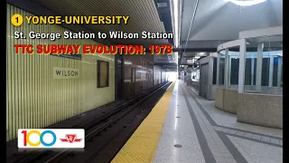 TTC POV Walk: St. George Station to Wilson Station (TTC Subway Evolution: 1978)