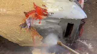Chemical Paint Removal Pressure Washing Compilation