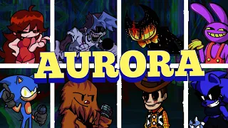 Aurora but everyone sings it | FNF Cover | CyanBF