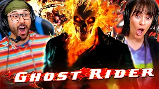 GHOST RIDER (2007) MOVIE REACTION!! Marvel | First Time Watching & Re-Watching (Tara & Greg)